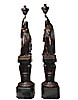 pair of bronze statues by F,C,A,Toussaint Paris dated 1850